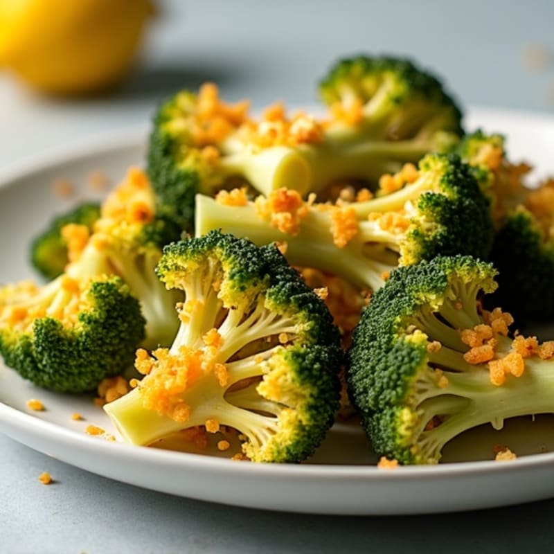 Crispy Cheesy Air-Fried Broccoli