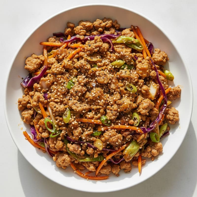 Deconstructed Pork Egg Roll Bowl