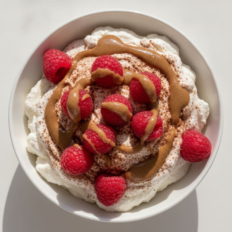 Silky Greek Yogurt Protein Mousse with Berries
