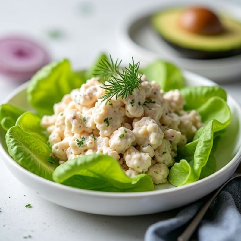 Creamy Tuna Salad with Fresh Dill and Crunchy Celery