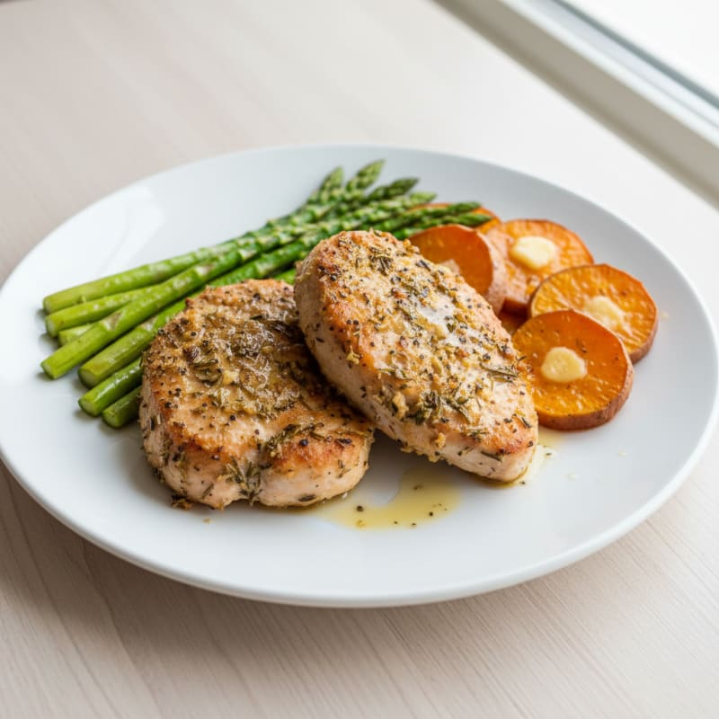 Baked Turkey Cutlets with Herbs