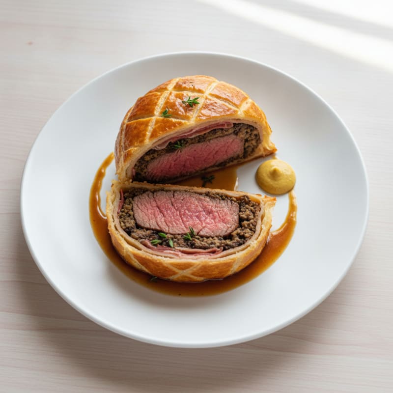 Beef Wellington with Mushroom Duxelles