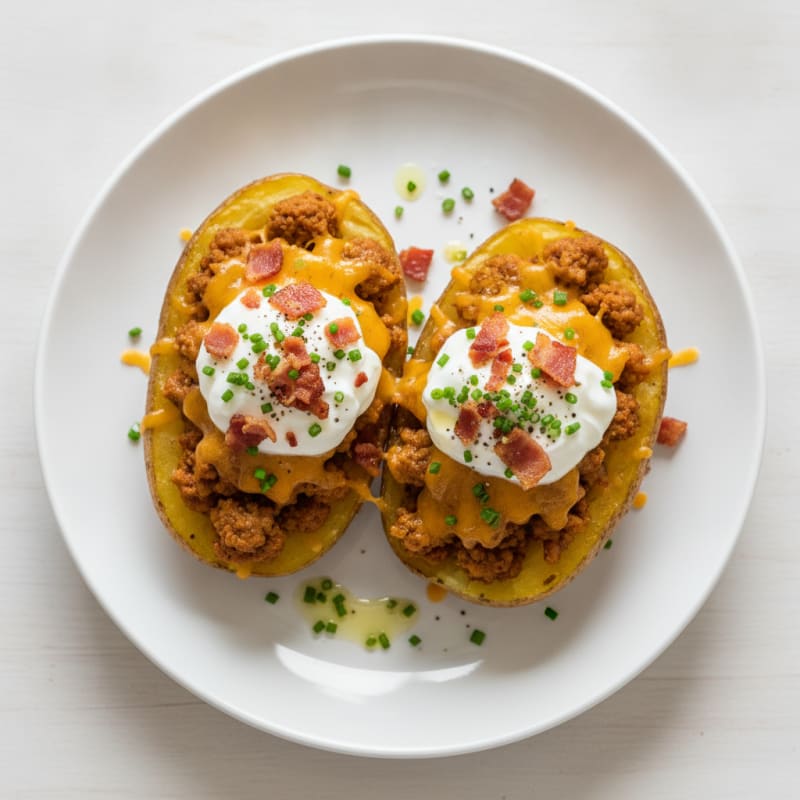 Bacon Cheddar Stuffed Potatoes
