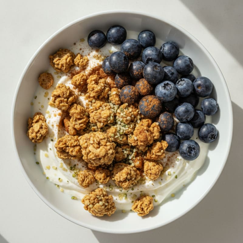 Blueberry Yogurt Bowl with Granola