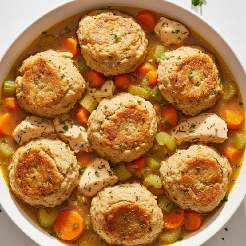 Hearty Chicken and Herb Dumplings