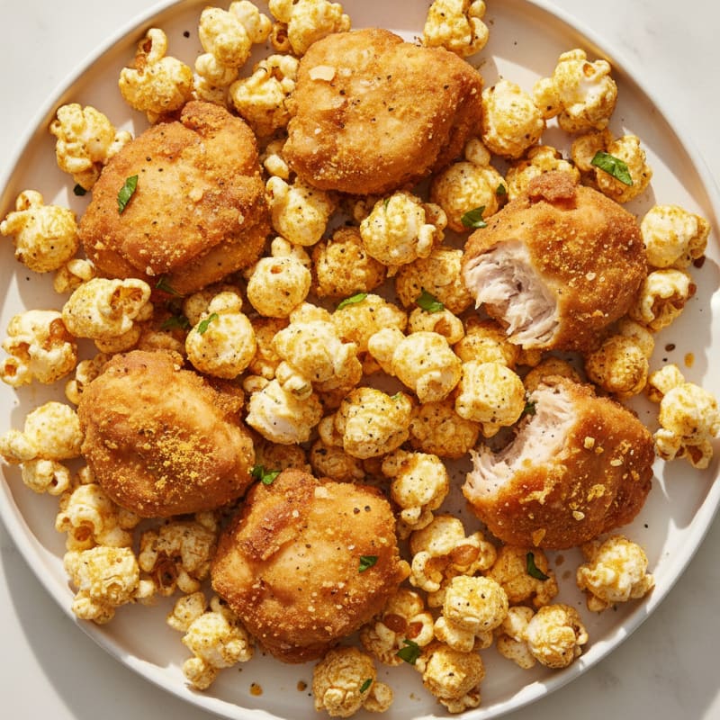 Fluffy Movie Night Popcorn & Protein Bites