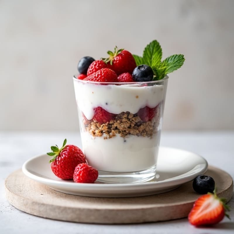 Greek Yogurt Parfait with Chia and Fresh Berries