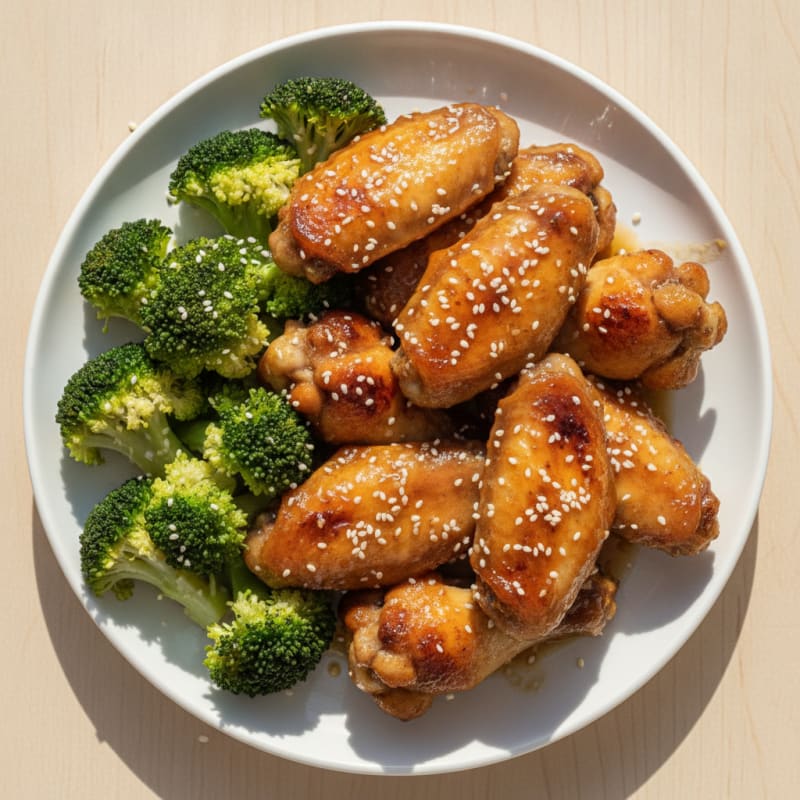 Honey-Garlic Glazed Chicken Wings