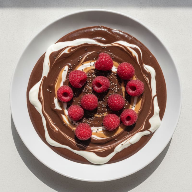 Silky Chocolate Protein Pudding with Greek Yogurt