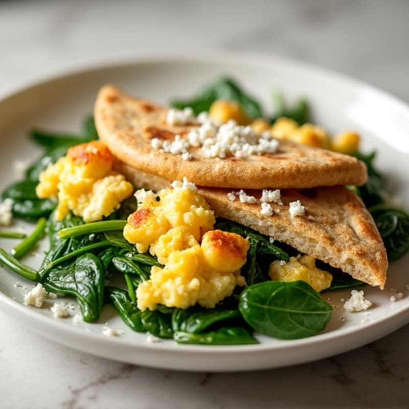 Egg White and Chicken Breast Scramble with Spinach