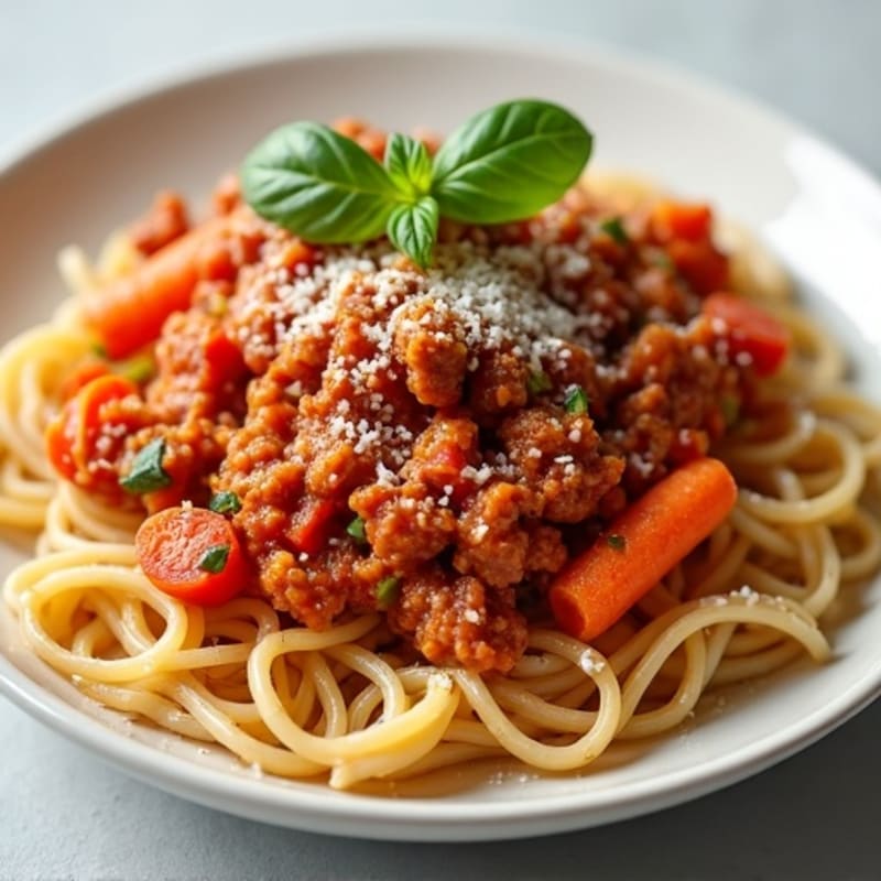 Lean Turkey Bolognese with Whole Wheat Pasta