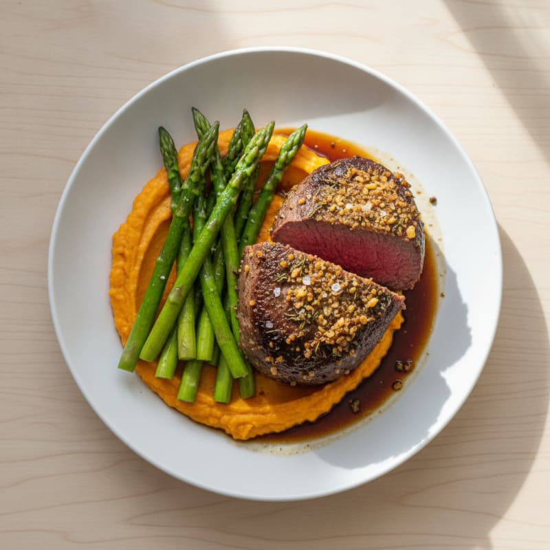 Garlic Herb Roasted Beef Tenderloin