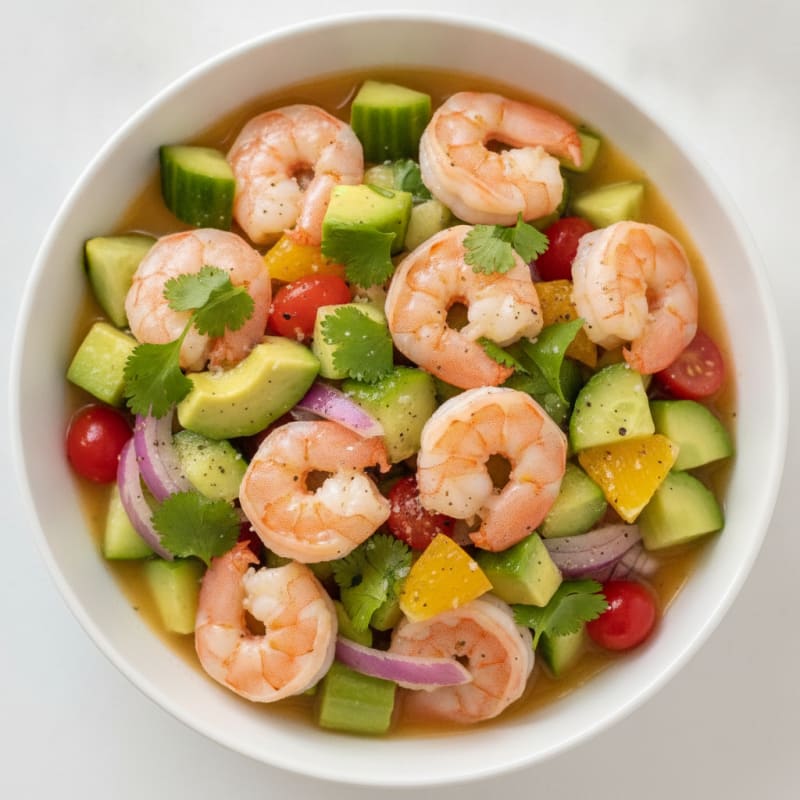 Shrimp Avocado Ceviche with Citrus Marinade