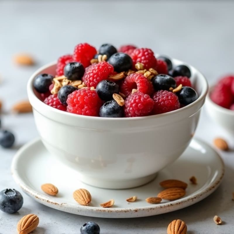 Creamy Greek Yogurt Bowl with Fresh Berries and Toasted Nuts