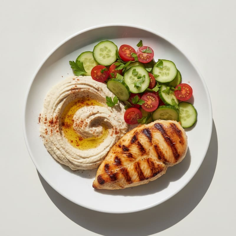 Grilled Chicken with Baba Ganoush