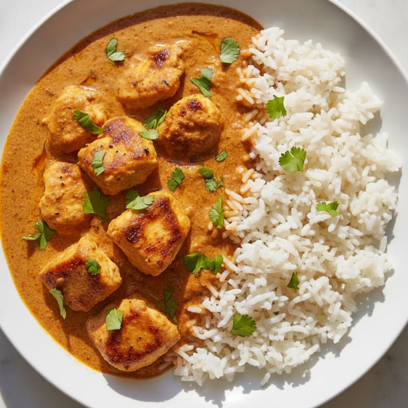 Spiced Butter Chicken with Basmati Rice