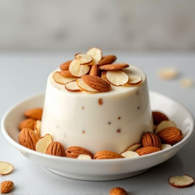 Creamy Greek Yogurt Protein Pudding with Almonds