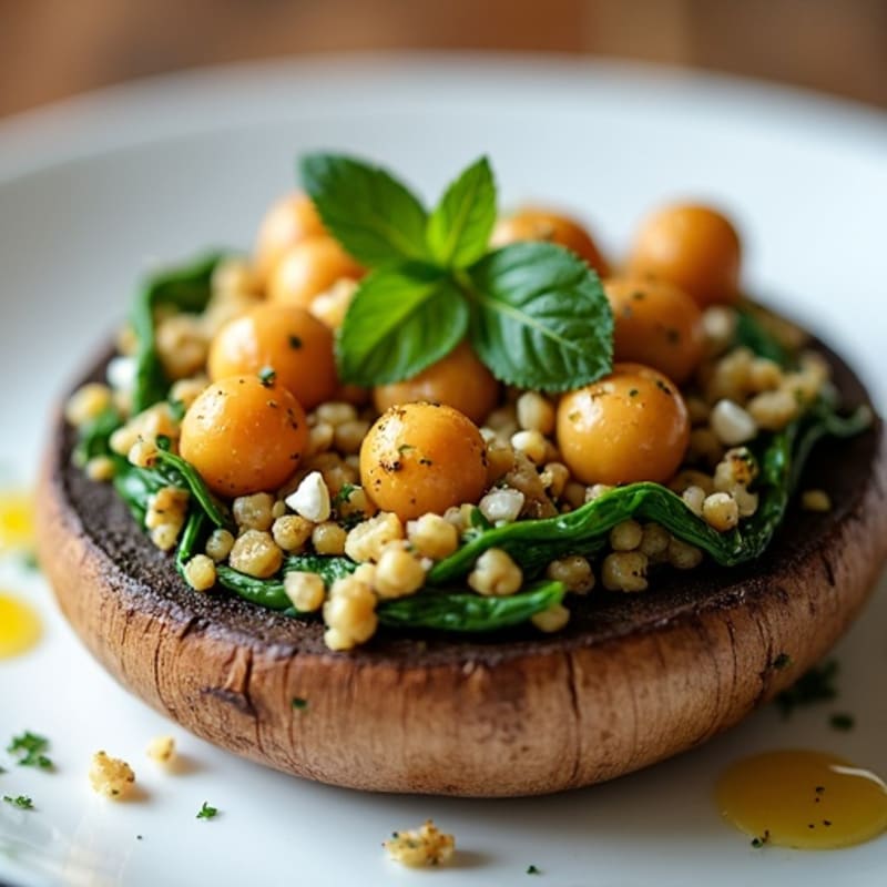 Herb-Stuffed Roasted Portobello Mushrooms