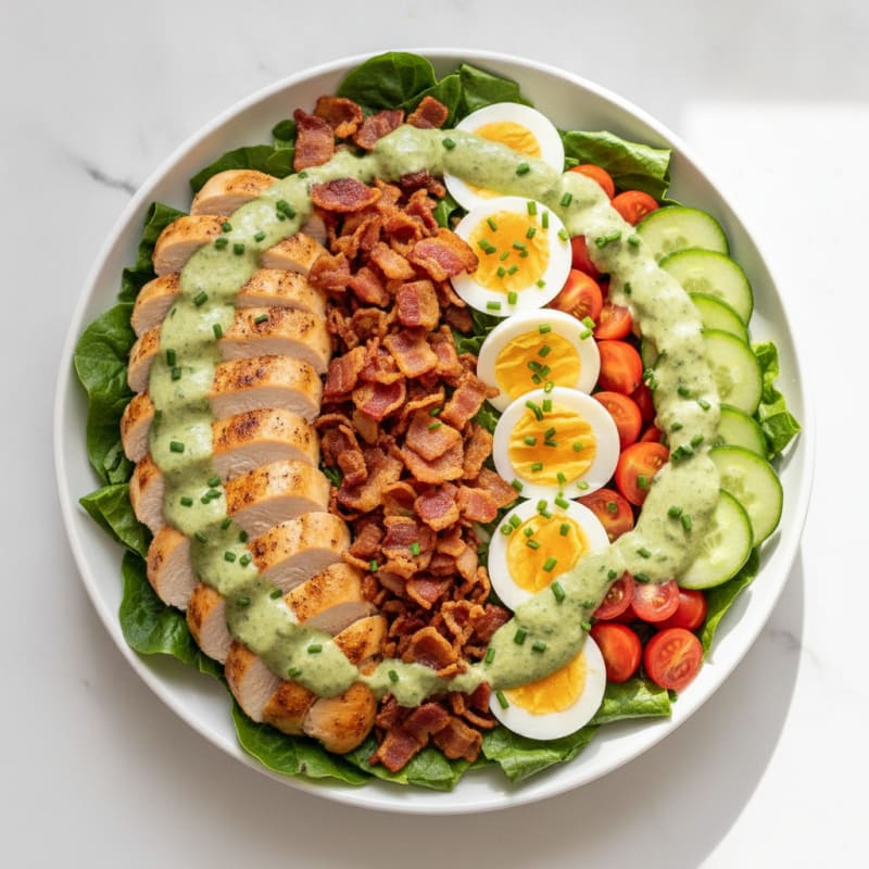 Creamy Chicken Cobb Salad with Bacon