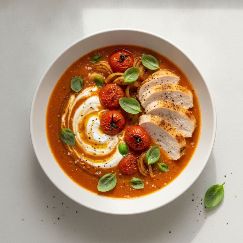 Roasted Tomato Basil Soup