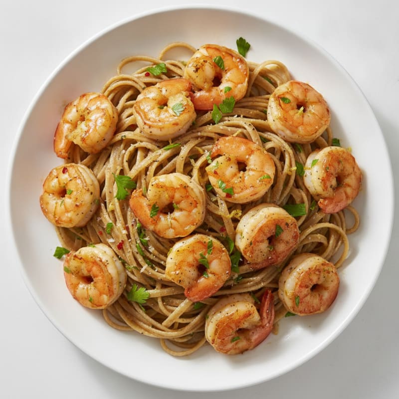 Garlic Butter Shrimp Scampi with Linguine