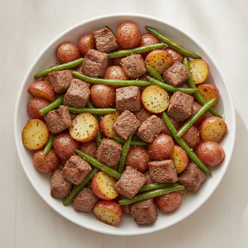 Garlic Herb Roasted Beef and Potatoes