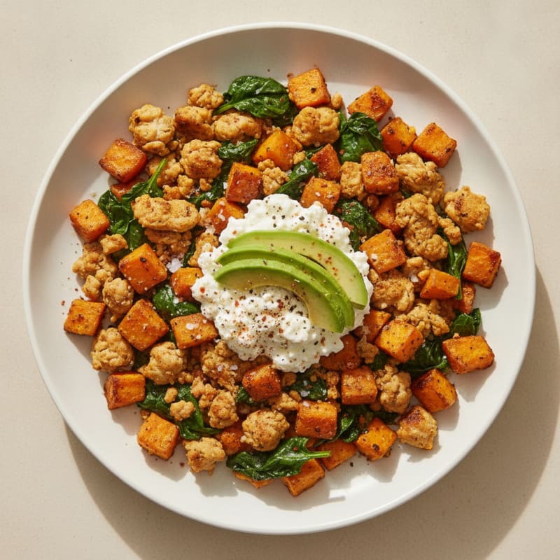 Chicken Mince Sweet Potato Hash