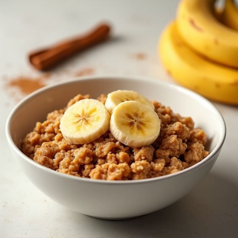Wholesome Warm Baked Banana Bread Oatmeal
