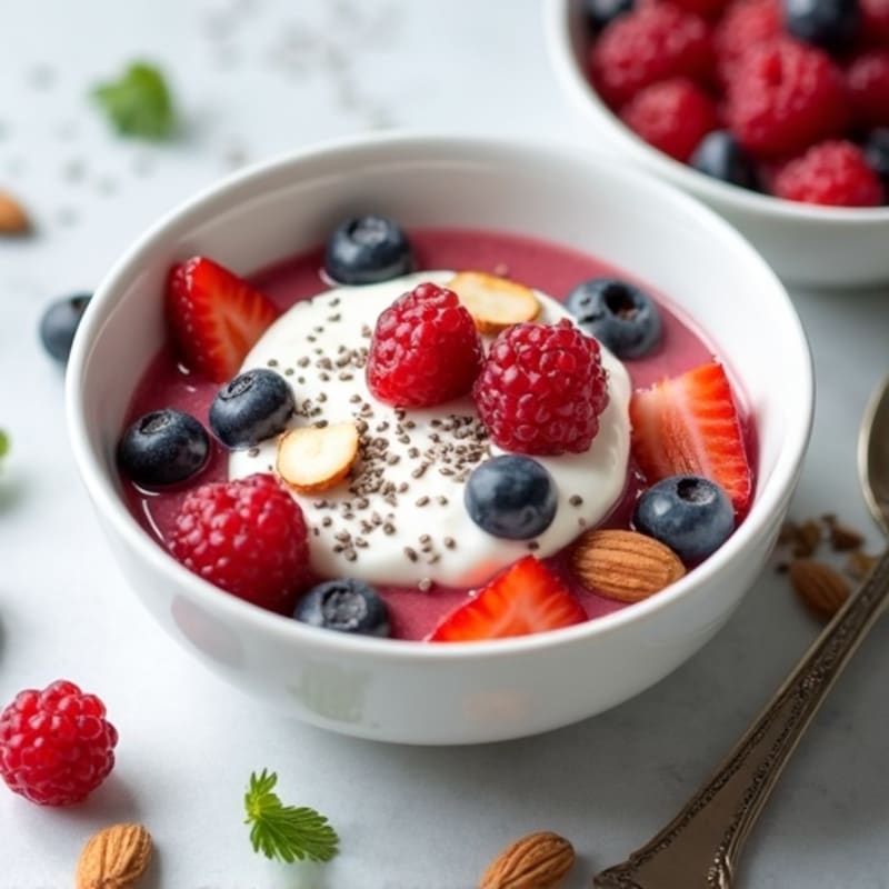 Creamy Greek Yogurt with Fresh Berries