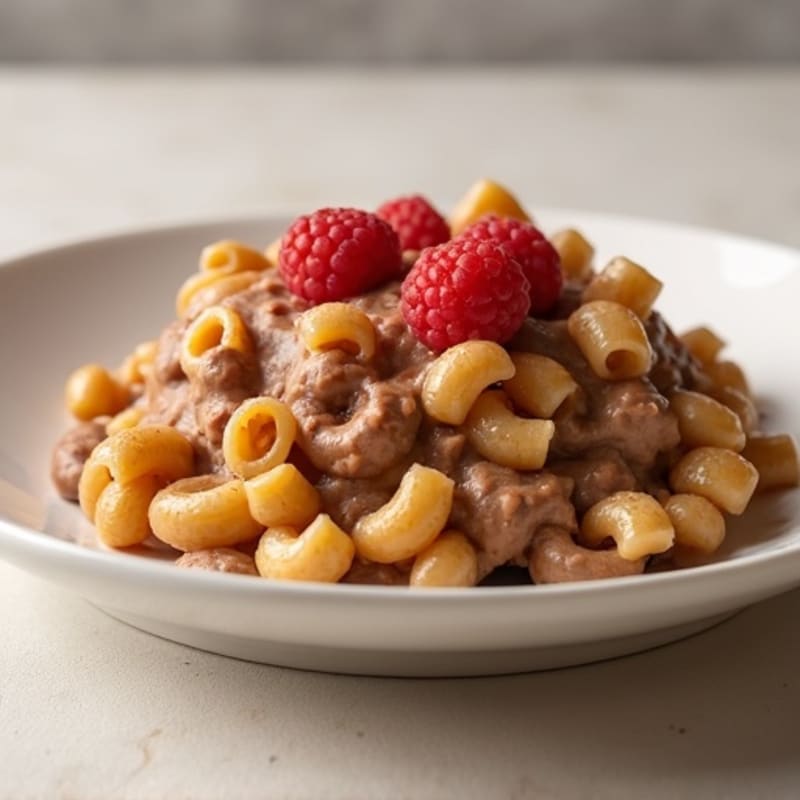 Silky Protein Chocolate Mac and Cheese Pudding