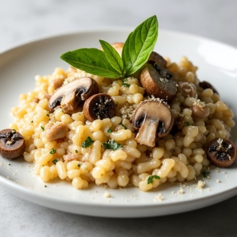 Creamy Wild Mushroom Cauliflower Risotto