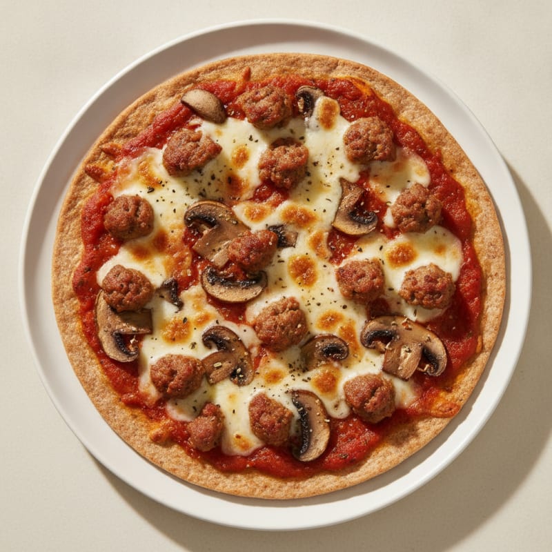 Sausage and Mushroom Pizza