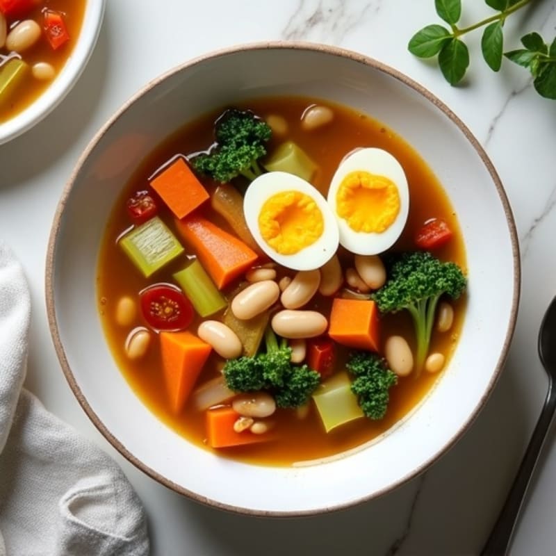Hearty White Bean and Garden Vegetable Soup