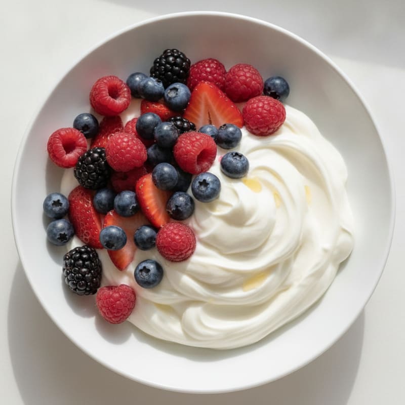 Greek Yogurt Protein Bowl with Mixed Berries