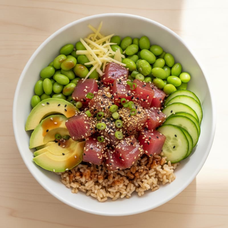 Hawaiian Ahi Tuna Poke Bowl