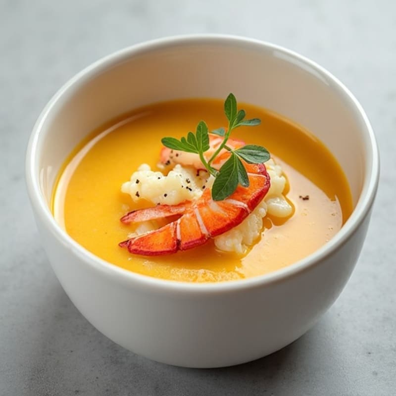 Silky Cauliflower Lobster Bisque