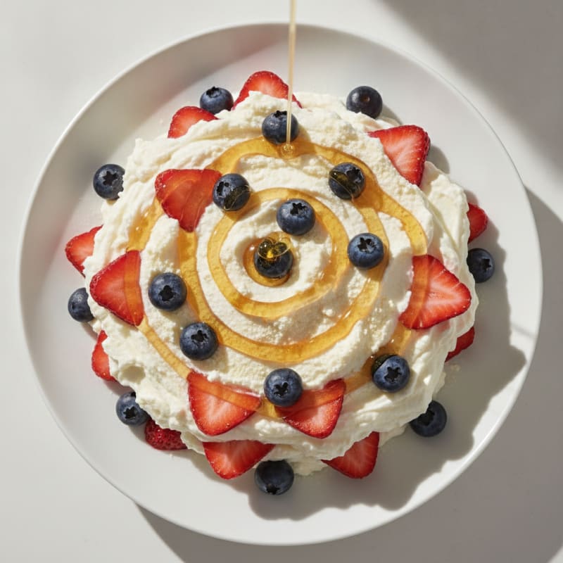 Silky Greek Yogurt Protein Parfait with Whey Protein and Berries