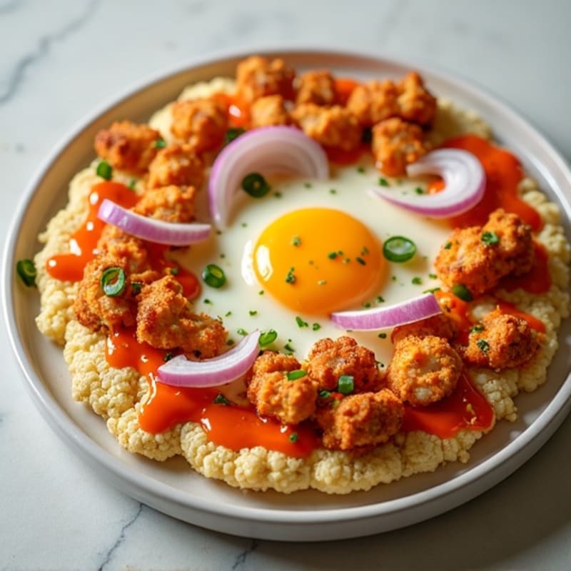 Crispy Buffalo Chicken Pizza