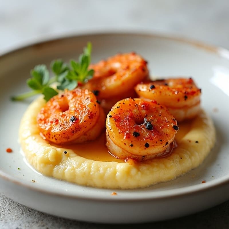 Pan-Seared Cajun Shrimp with Creamy Grits