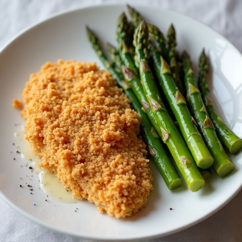 Crispy Baked Chicken with Roasted Asparagus