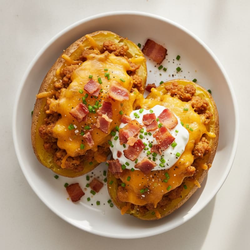 Bacon Cheddar Stuffed Potatoes