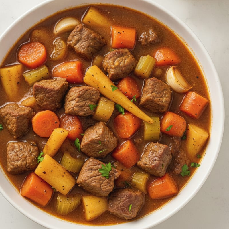 Hearty Beef Stew with Root Vegetables