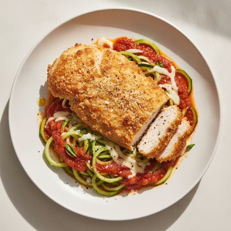Crispy Chicken Parmesan with Marinara Sauce