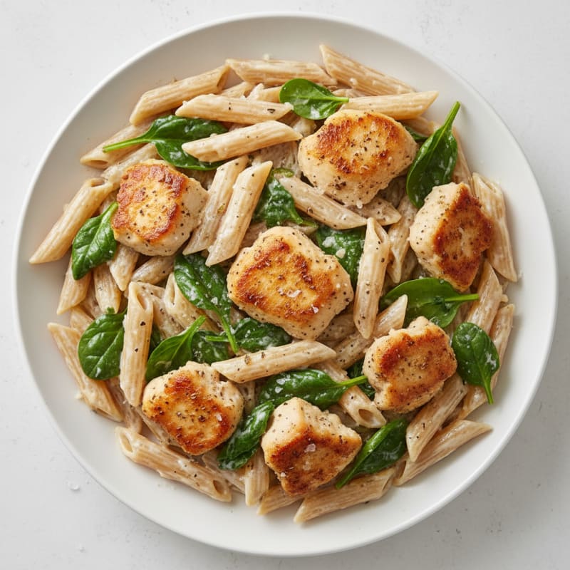Garlic Parmesan Chicken Alfredo Pasta