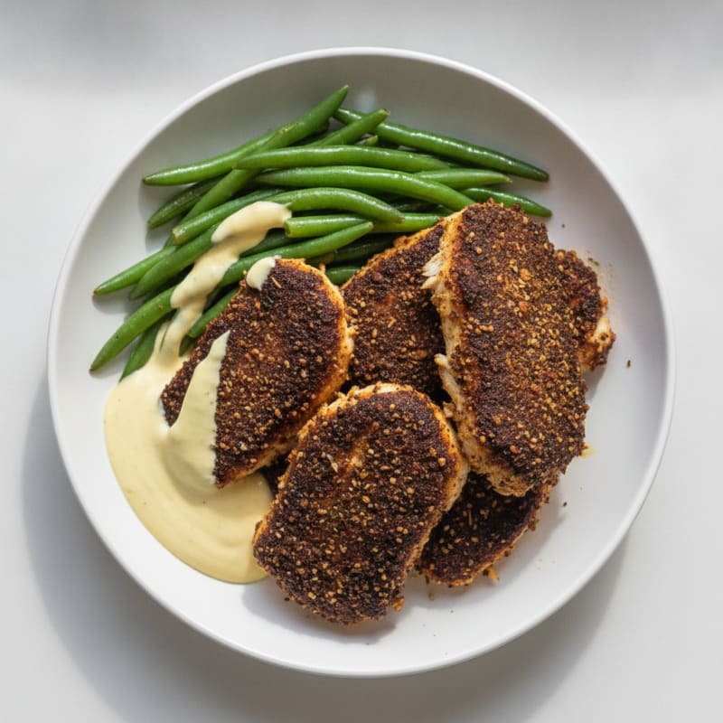 Cajun Blackened Catfish with Lemon Aioli