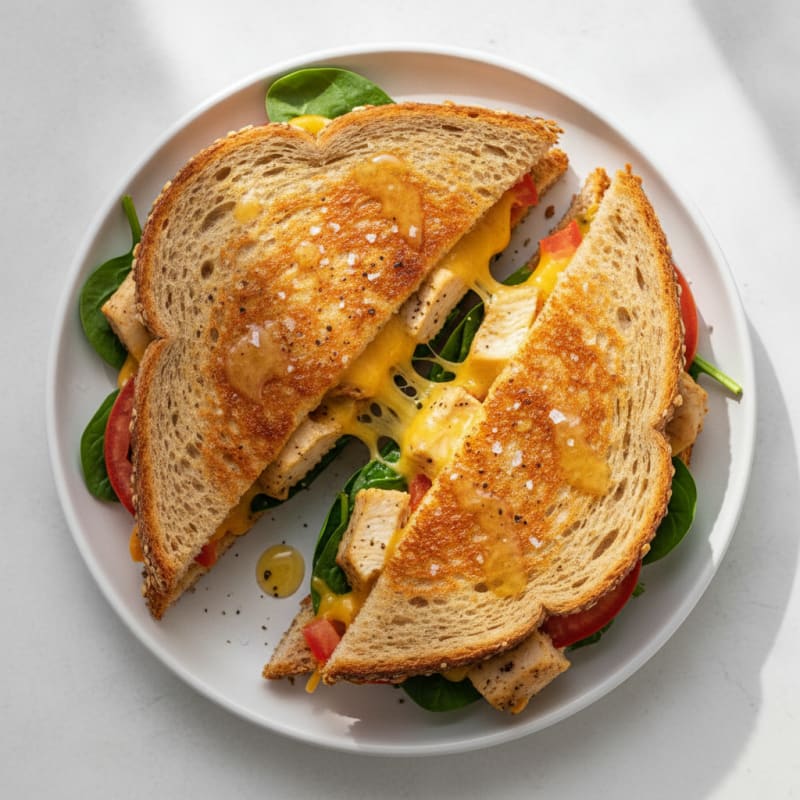 Grilled Chicken and Cheese Melt