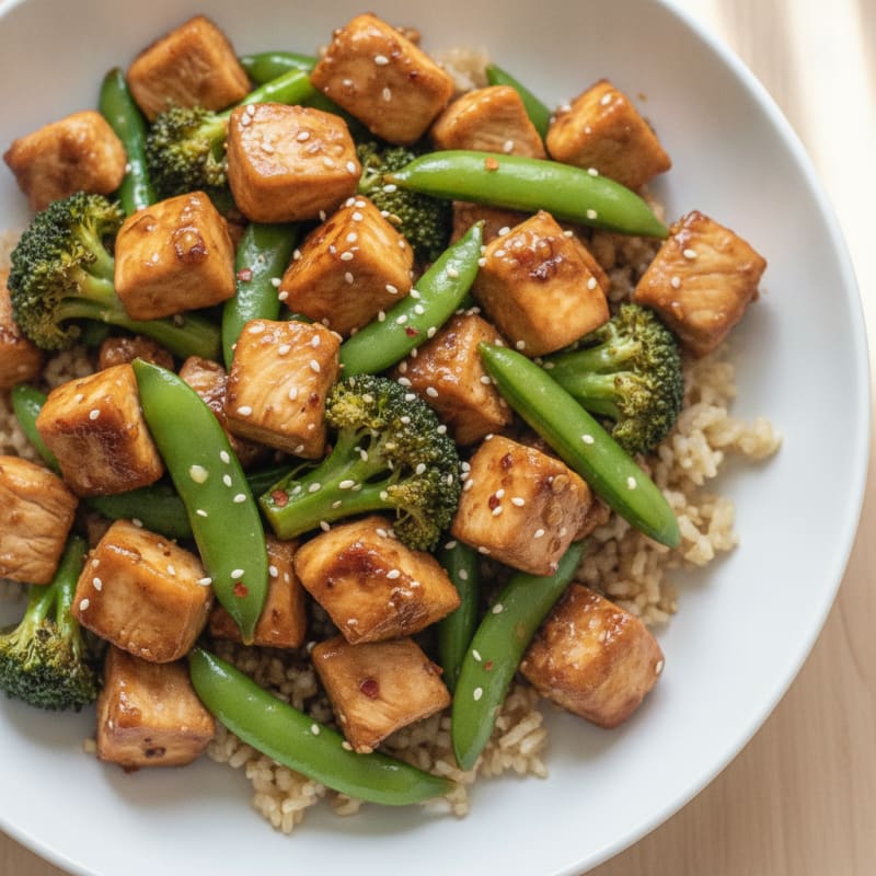Clean General Tso's Chicken Stir-Fry