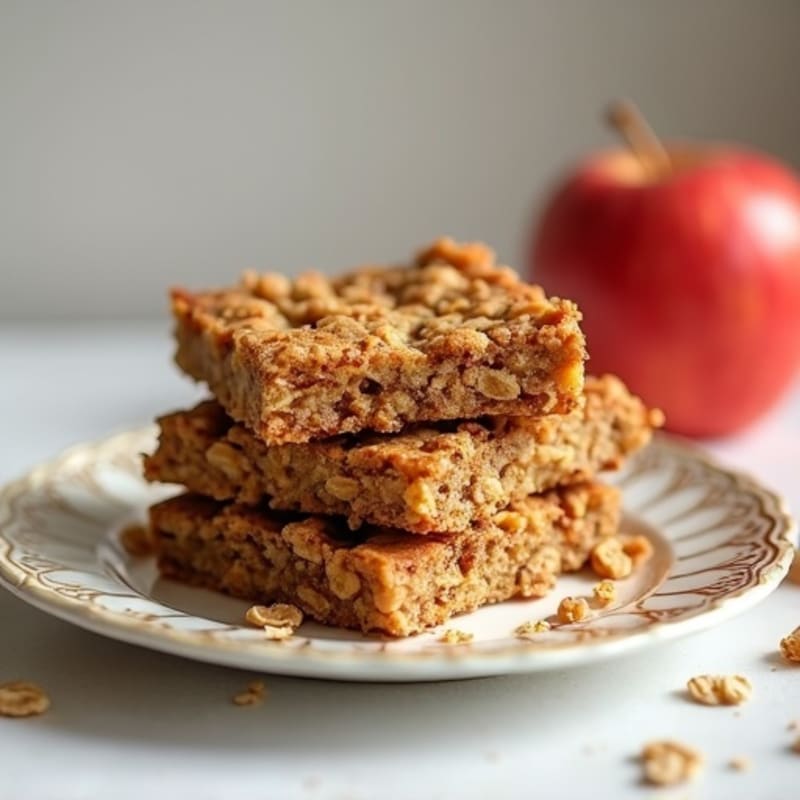 Baked Cinnamon-Spiced Apple Oat Bars