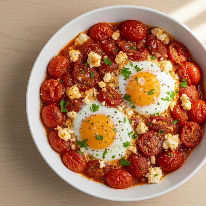 Baked Eggs with Roasted Tomatoes