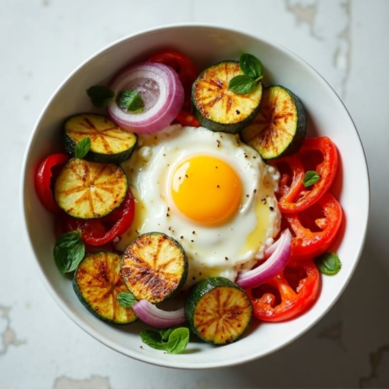 Creamy Cottage Cheese Bowl with Roasted Vegetables